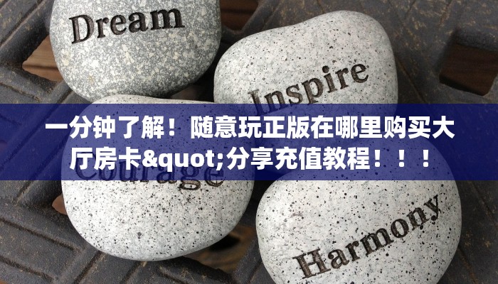 一分钟了解！随意玩正版在哪里购买大厅房卡"分享充值教程！！！